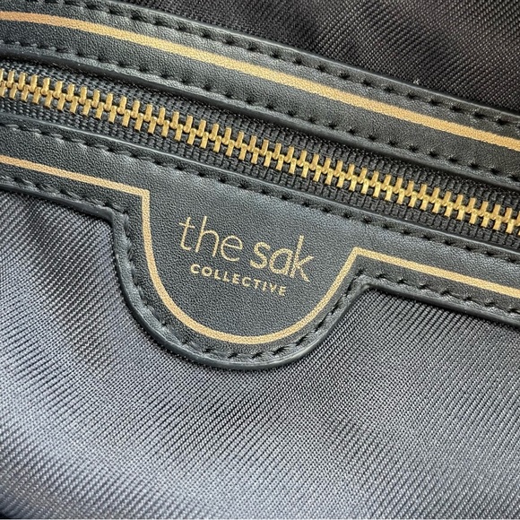 The Sak Pebble Leather Shoulder Bag with Gold Tone Stud Accents in Lavender - Picture 5 of 15